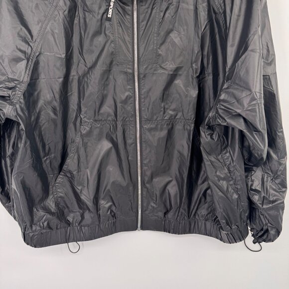 Love & Sports Womens Black track Windbreaker Jacket Size XL Polyester zip - Picture 7 of 9